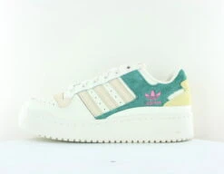 Adidas Adidas Forum Bold Stripes Blanc Beige Turquoise Jaune