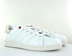 Adidas Adidas Stan Smith Blanc Beige Bert Orange -Mode Chaussure Magasin adidas stan smith blanc beige be04