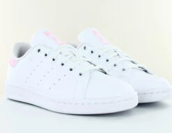 Adidas Adidas Stan Smith J Blanc Rose Coeur -Mode Chaussure Magasin adidas stan smith j blanc rose coeur 04