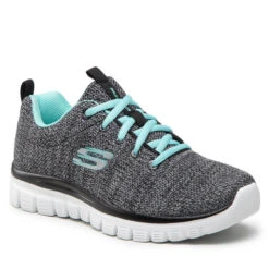 Chaussures Skechers Twisted Fortune 12614/BKTQ Black/Turquoise