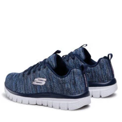 Chaussures Skechers Twisted Fortune 12614/NVBL Navy/Blue -Mode Chaussure Magasin chaussures skechers twisted fortune 12614 nvbl navy blue 2