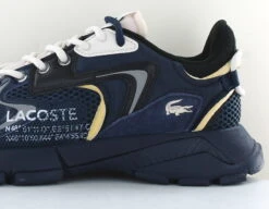 Lacoste Lacoste L003 NEO Bleu Marine Beige Noir 45SMA0001 -Mode Chaussure Magasin lacoste L003 bleu marine beige n03