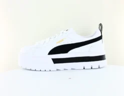 Puma Puma Mayze Cuir Blanc Or Noir 381983-01