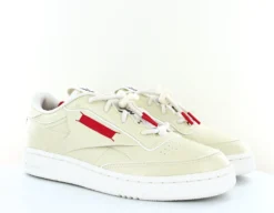Reebok Reebok Club C 85 Vegan Milk Beige Rouge -Mode Chaussure Magasin reebok club c 85 vegan milk beig04 scaled
