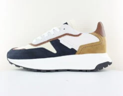 Schmoove Schmoove Fire Runner Blanc Bleu Marine Camel