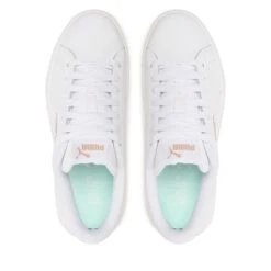 Sneakers Puma Vikky V3 Lthr 383115 11 Puma White/Minty Burst/Gold -Mode Chaussure Magasin sneakers puma vikky v3 lthr 383115 11 puma white minty burst gold 4