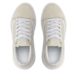 Sneakers Vans Old Skool Overt VN0A7Q5E1NF1 Sand/White -Mode Chaussure Magasin sneakers vans old skool overt vn0a7q5e1nf1 sand white 4