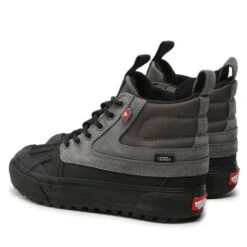 Sneakers Vans Sk8-Hi Del Pat VN0A5JMNPBQ1 Pewter/Black -Mode Chaussure Magasin sneakers vans sk8 hi del pat vn0a5jmnpbq1 pewter black 2