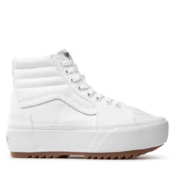 Mode Chaussure Magasin -Mode Chaussure Magasin sneakers vans sk8 hi stacked vn0a4btwl5r1 canvas true white 1