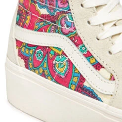 Sneakers Vans Sk8-Hi Tapered VN0A7Q5PDJR1 Paisley Bloom Turtledove -Mode Chaussure Magasin sneakers vans sk8 hi tapered vn0a7q5pdjr1 paisley bloom turtledove 5